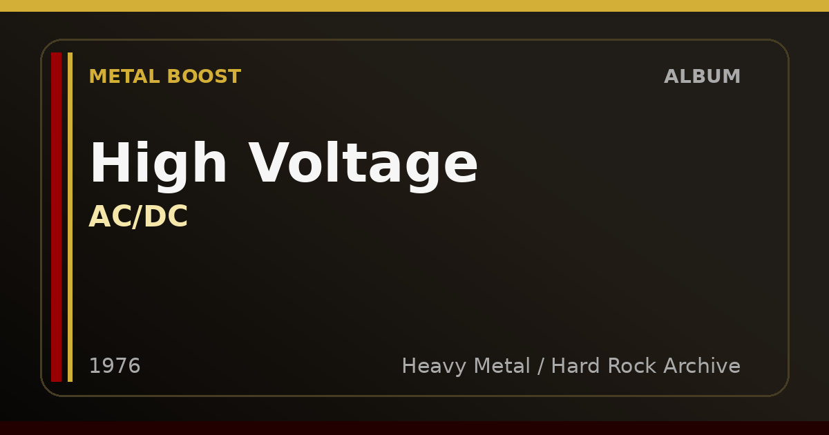 High Voltage – AC/DC | METAL BOOST album visual