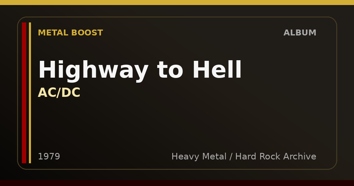 Highway to Hell – AC/DC | METAL BOOST album visual
