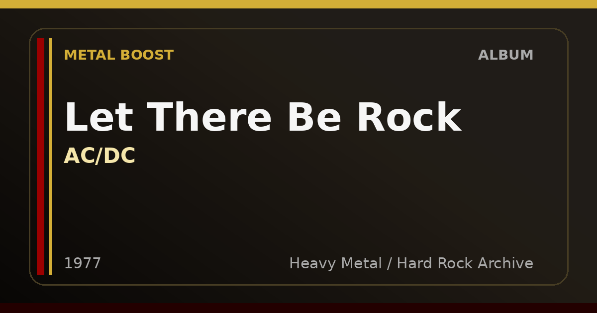 Let There Be Rock – AC/DC | METAL BOOST album visual