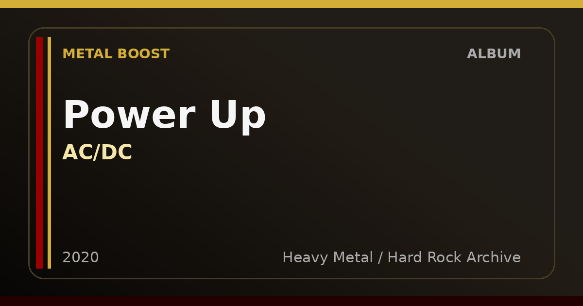 Power Up – AC/DC | METAL BOOST album visual