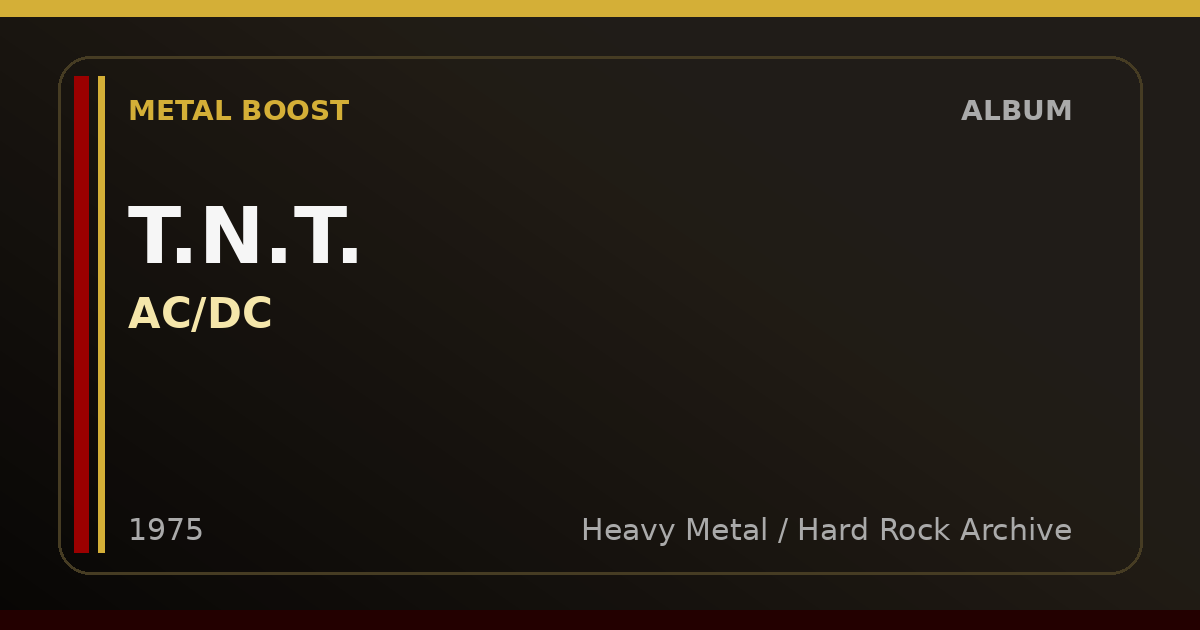 T.N.T. – AC/DC | METAL BOOST album visual