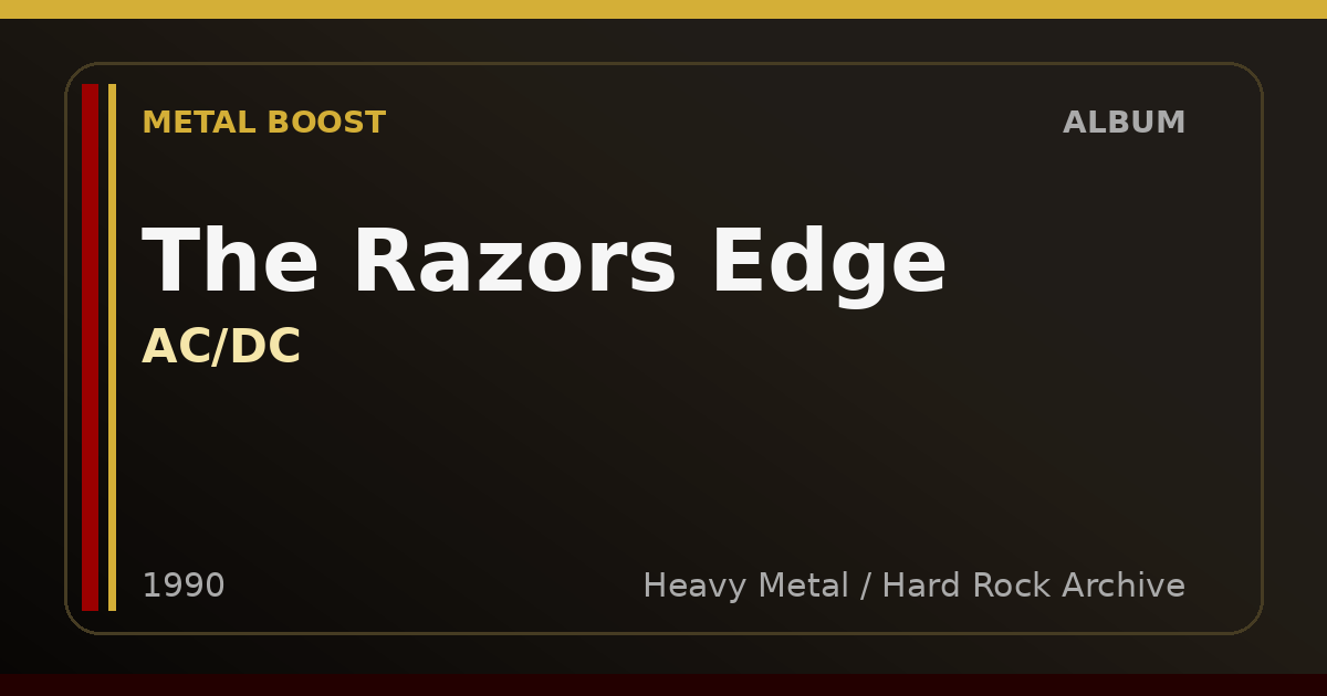 The Razors Edge – AC/DC | METAL BOOST album visual