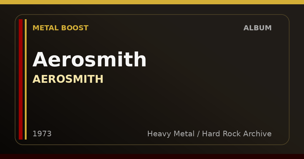 Aerosmith – AEROSMITH | METAL BOOST album visual
