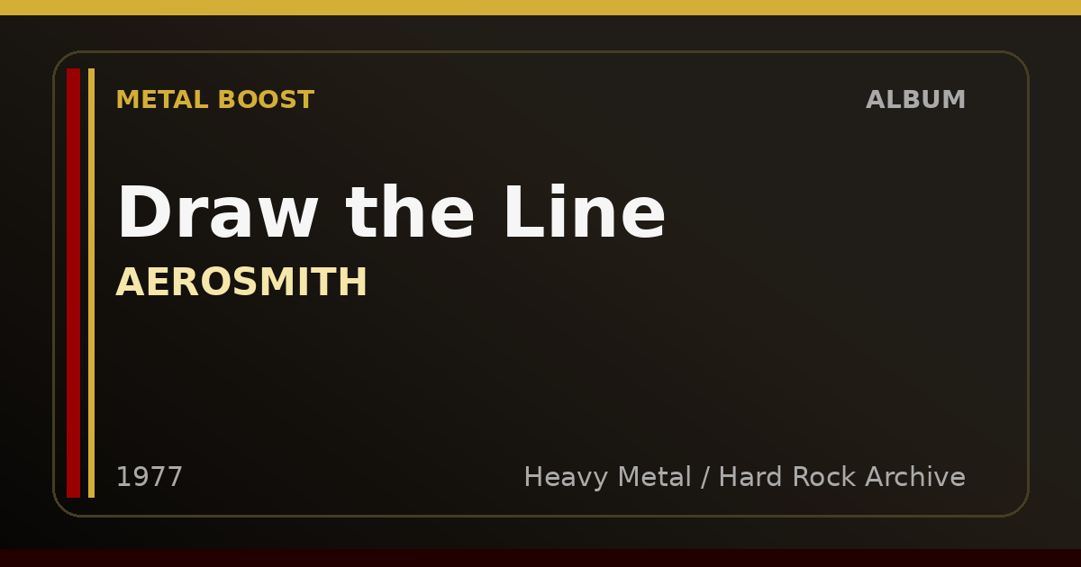 Draw the Line – AEROSMITH | METAL BOOST album visual