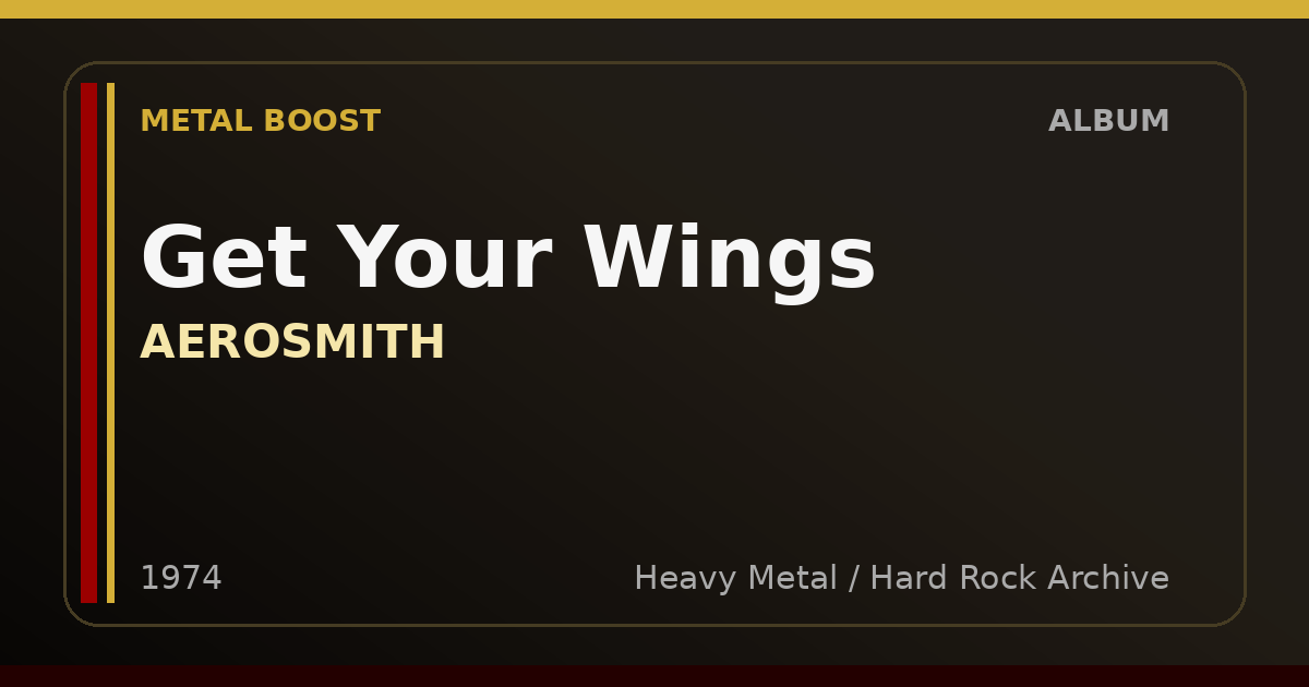 Get Your Wings – AEROSMITH | METAL BOOST album visual