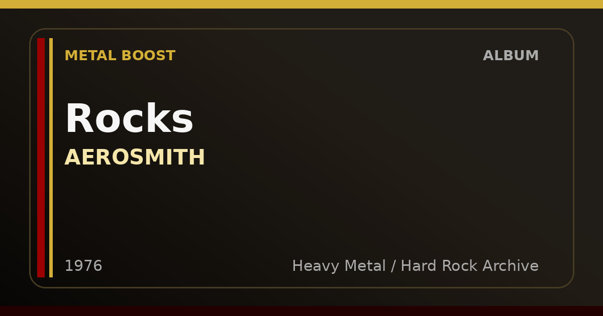 Rocks – AEROSMITH | METAL BOOST album visual