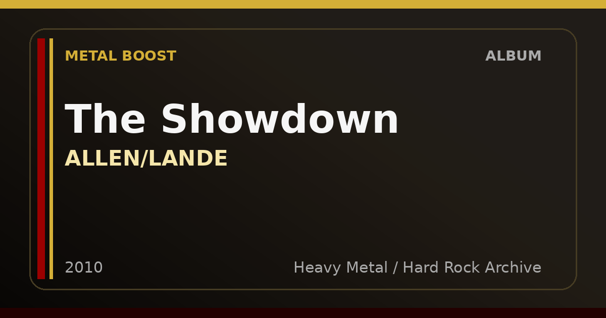 The Showdown – ALLEN/LANDE | METAL BOOST album visual