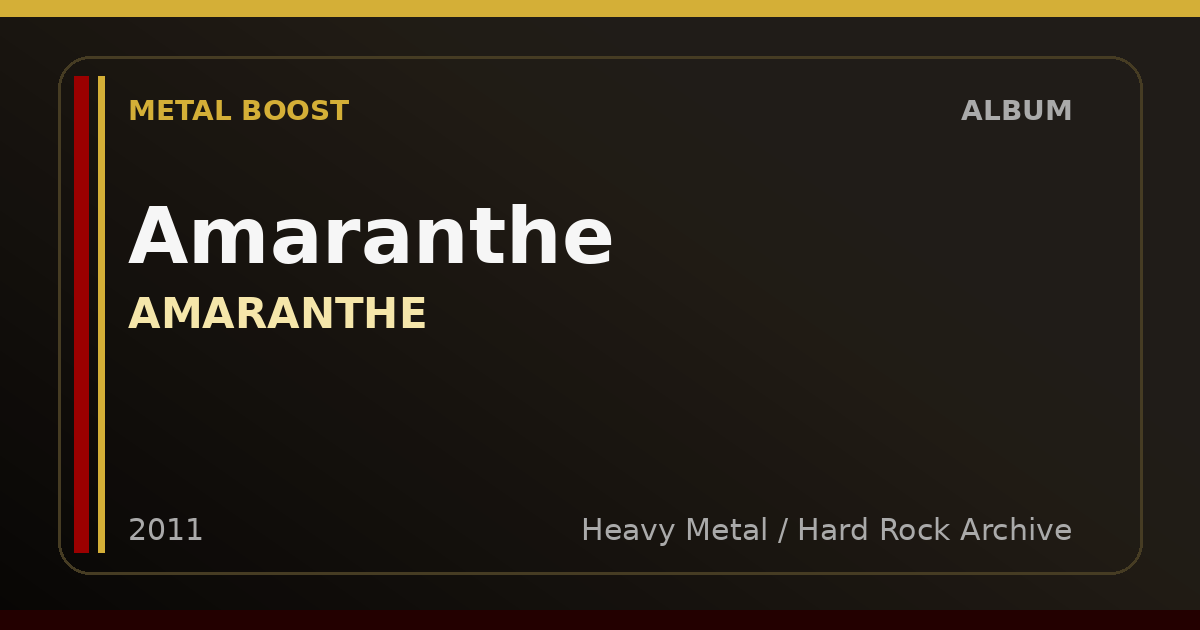 Amaranthe – AMARANTHE | METAL BOOST album visual