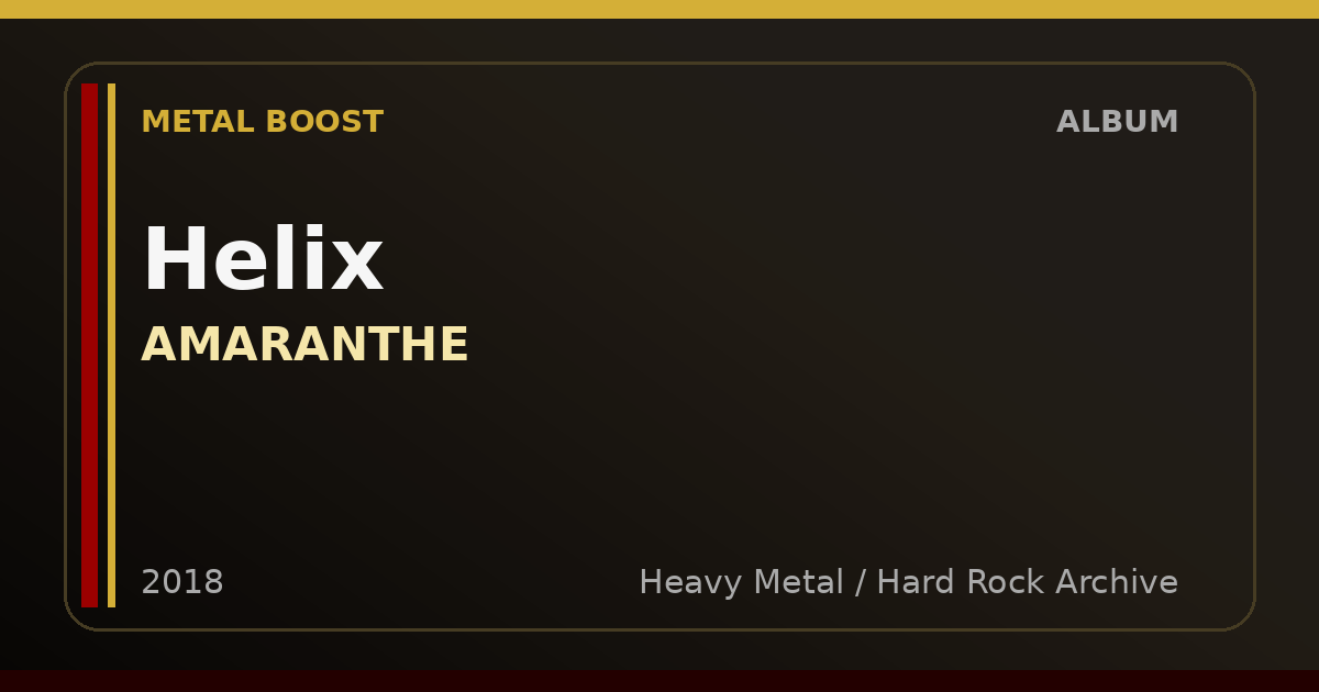 Helix – AMARANTHE | METAL BOOST album visual