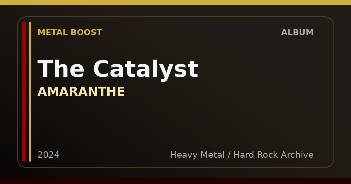 The Catalyst – AMARANTHE | METAL BOOST album visual