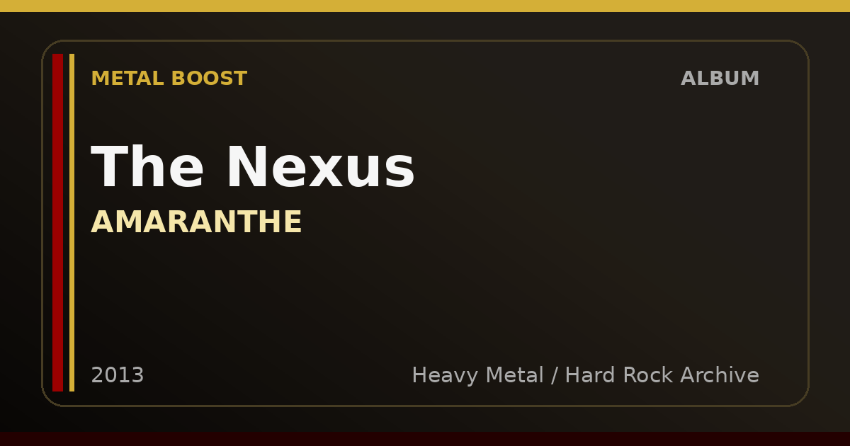 The Nexus – AMARANTHE | METAL BOOST album visual