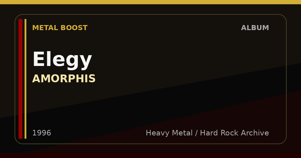 Elegy – AMORPHIS | METAL BOOST album visual