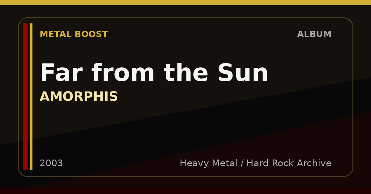 Far from the Sun – AMORPHIS | METAL BOOST album visual
