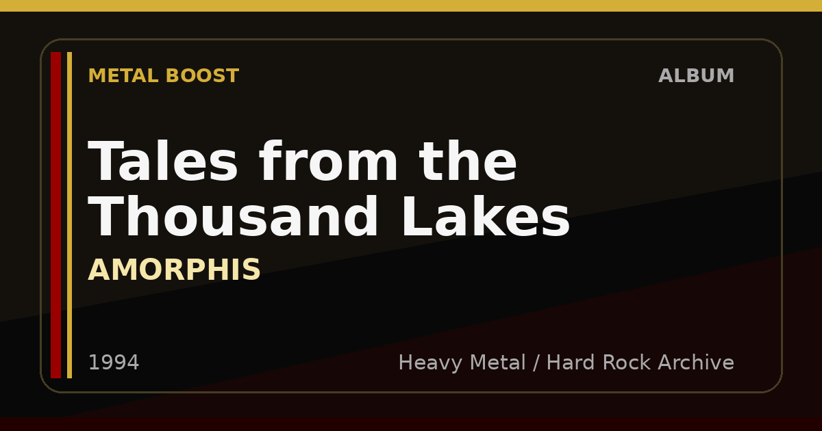 Tales from the Thousand Lakes – AMORPHIS | METAL BOOST album visual