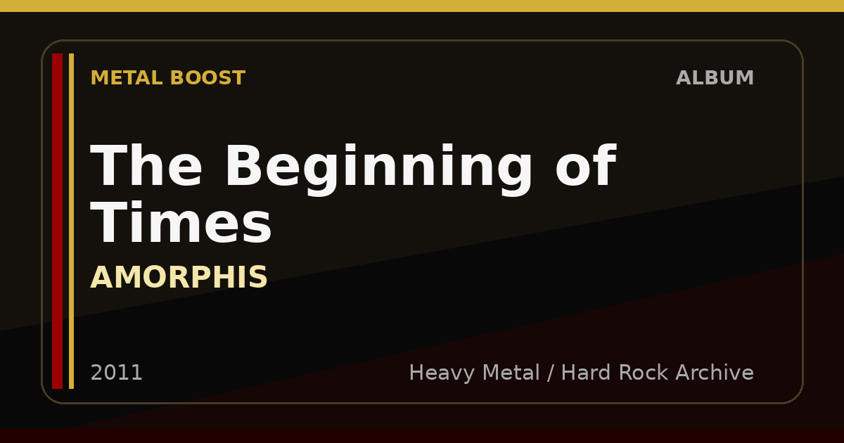 The Beginning of Times – AMORPHIS | METAL BOOST album visual