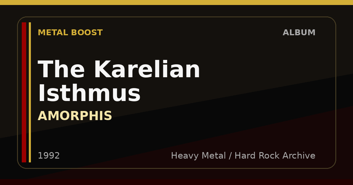 The Karelian Isthmus – AMORPHIS | METAL BOOST album visual
