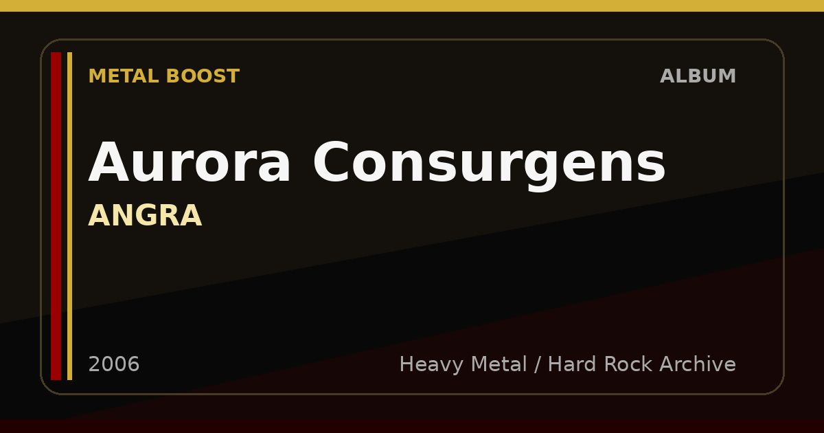 Aurora Consurgens – ANGRA | METAL BOOST album visual