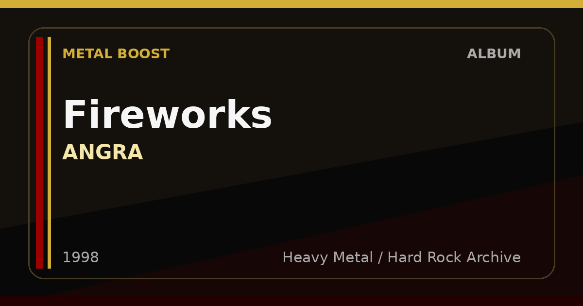 Fireworks – ANGRA | METAL BOOST album visual