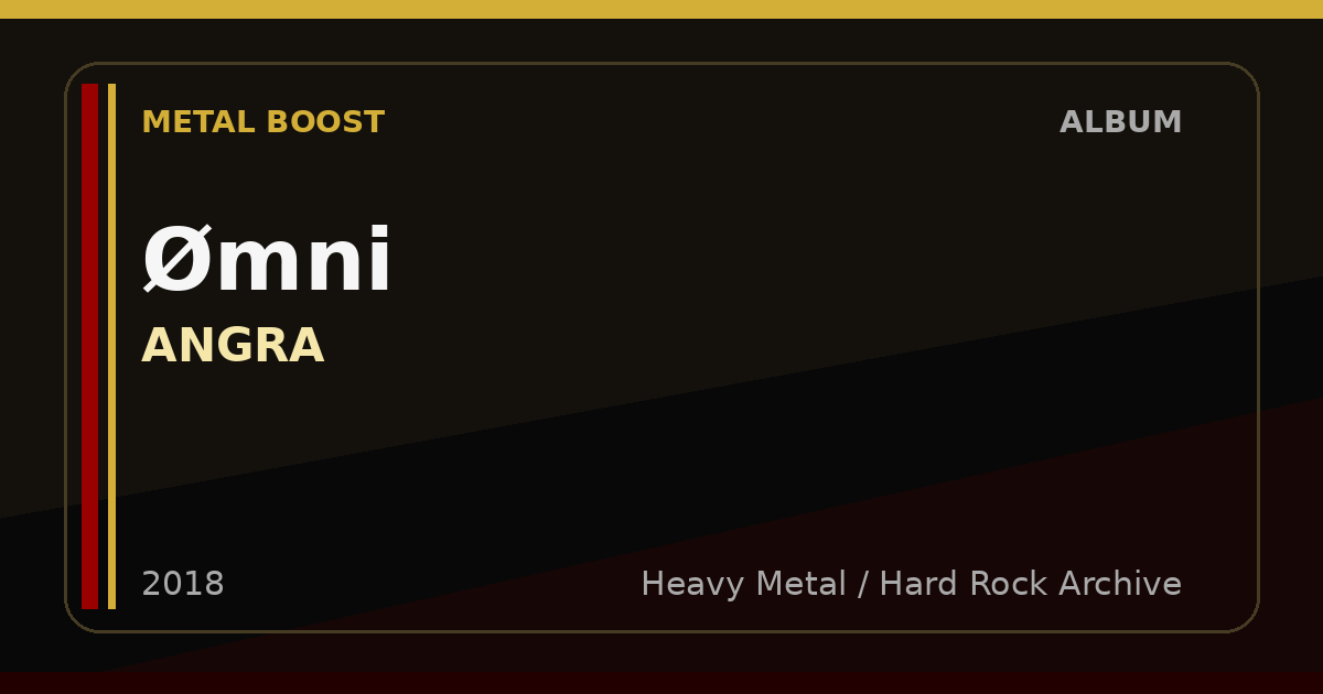 Ømni – ANGRA | METAL BOOST album visual