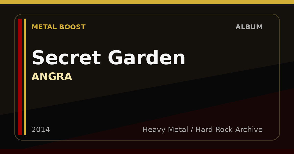 Secret Garden – ANGRA | METAL BOOST album visual