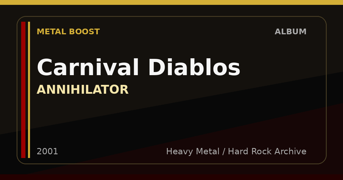 Carnival Diablos – ANNIHILATOR | METAL BOOST album visual