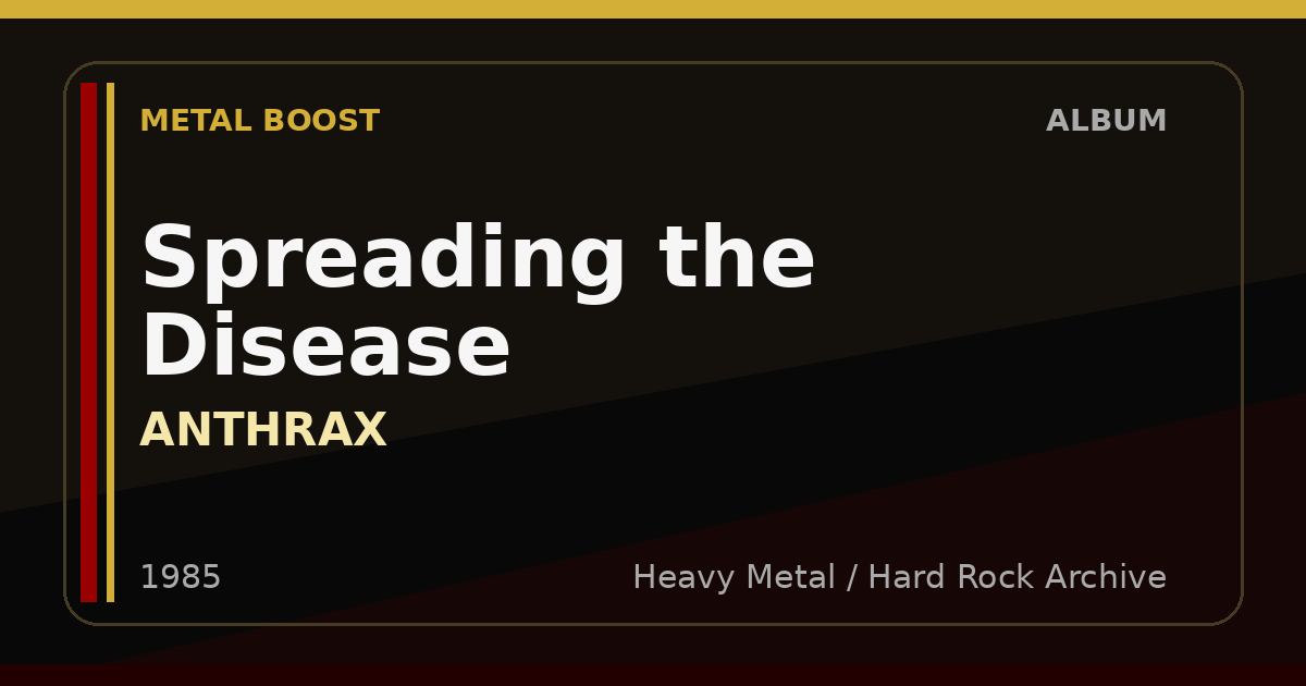 Spreading the Disease – ANTHRAX | METAL BOOST album visual
