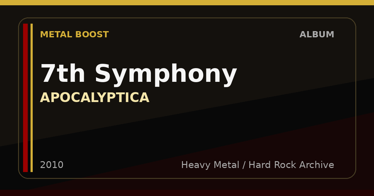 7th Symphony – APOCALYPTICA | METAL BOOST album visual