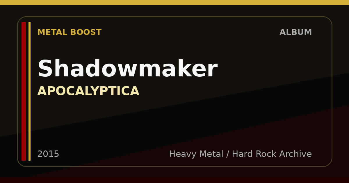 Shadowmaker – APOCALYPTICA | METAL BOOST album visual
