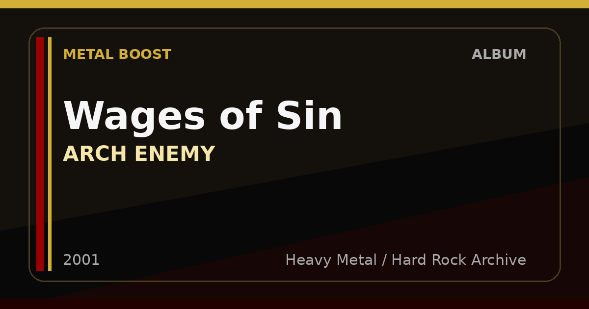 Wages of Sin – ARCH ENEMY | METAL BOOST album visual