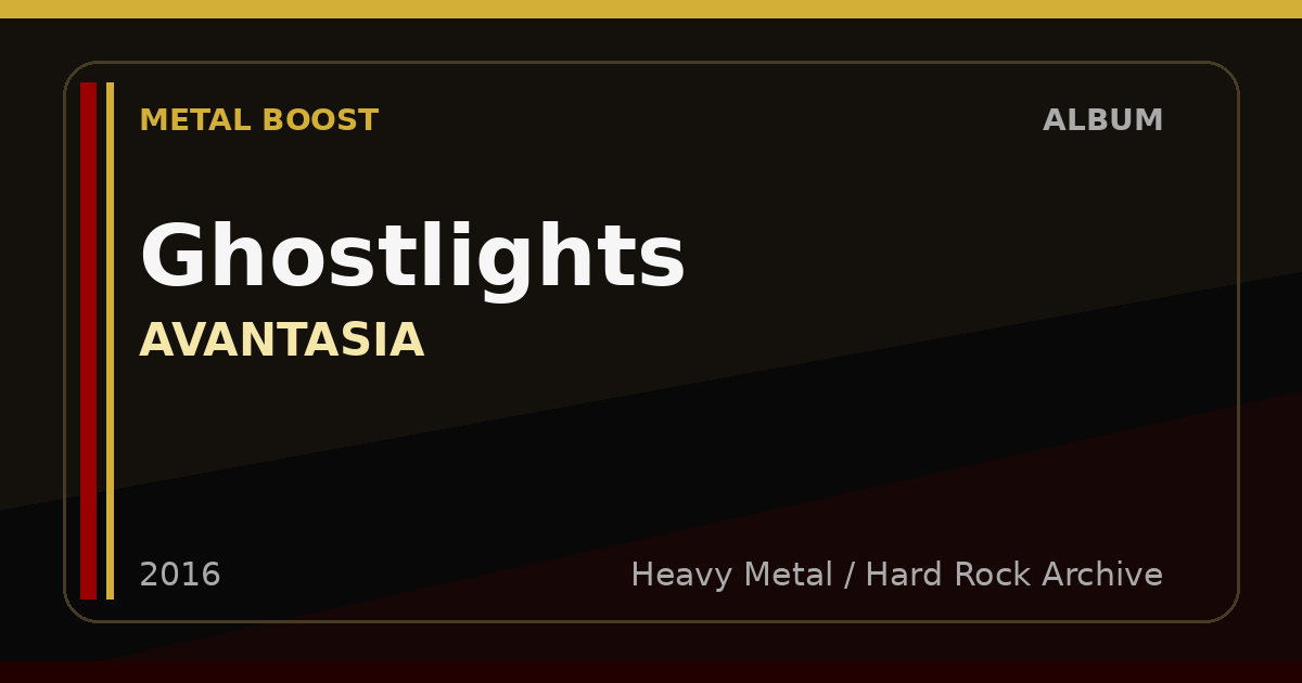 Ghostlights – AVANTASIA | METAL BOOST album visual