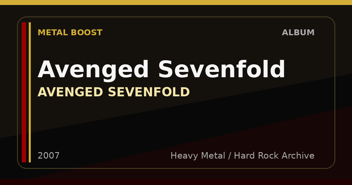 Avenged Sevenfold – AVENGED SEVENFOLD | METAL BOOST album visual