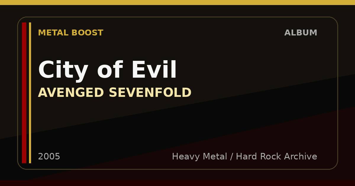 City of Evil – AVENGED SEVENFOLD | METAL BOOST album visual