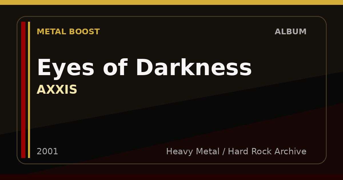 Eyes of Darkness – AXXIS | METAL BOOST album visual