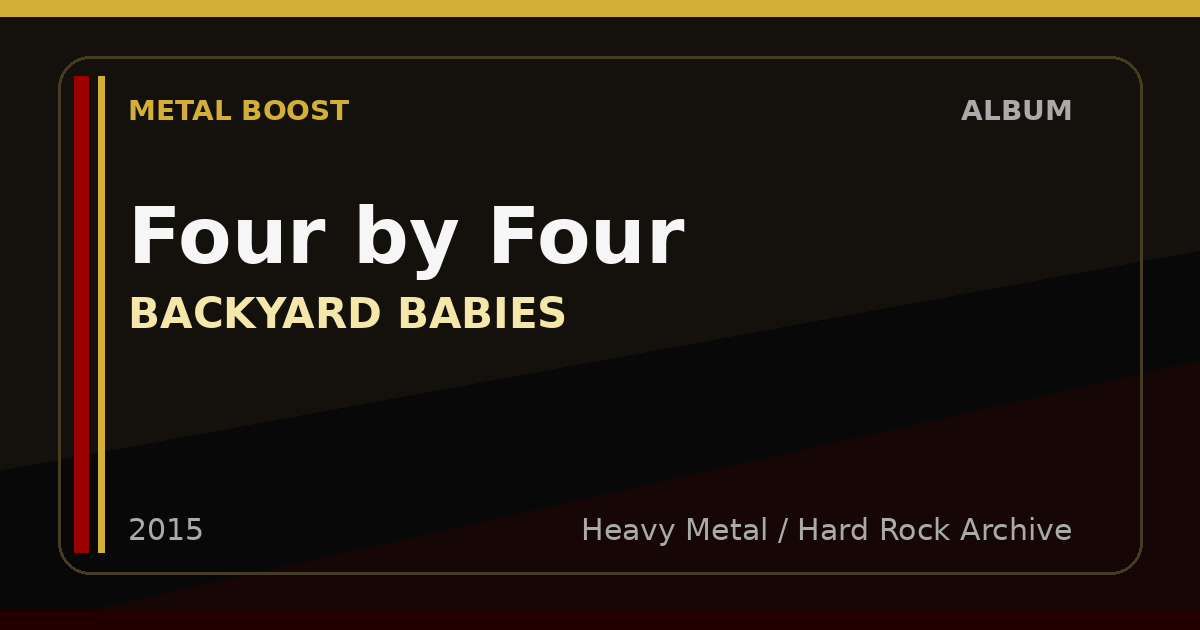 Four by Four – BACKYARD BABIES | METAL BOOST album visual