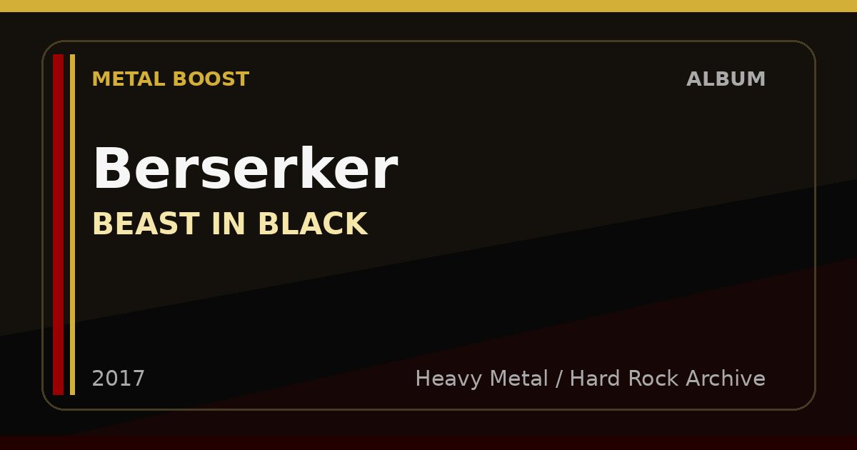 Berserker – BEAST IN BLACK | METAL BOOST album visual