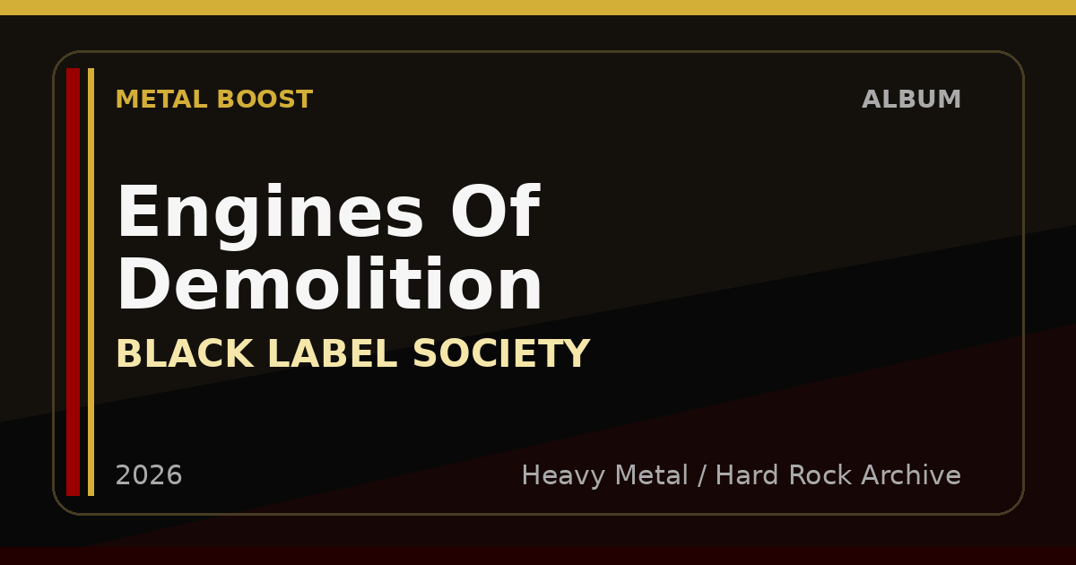 Engines Of Demolition – BLACK LABEL SOCIETY | METAL BOOST album visual