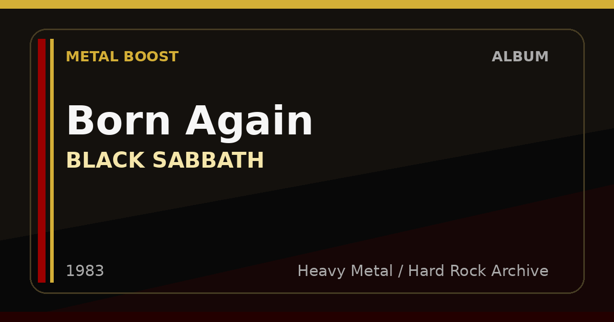 Born Again – BLACK SABBATH | METAL BOOST album visual