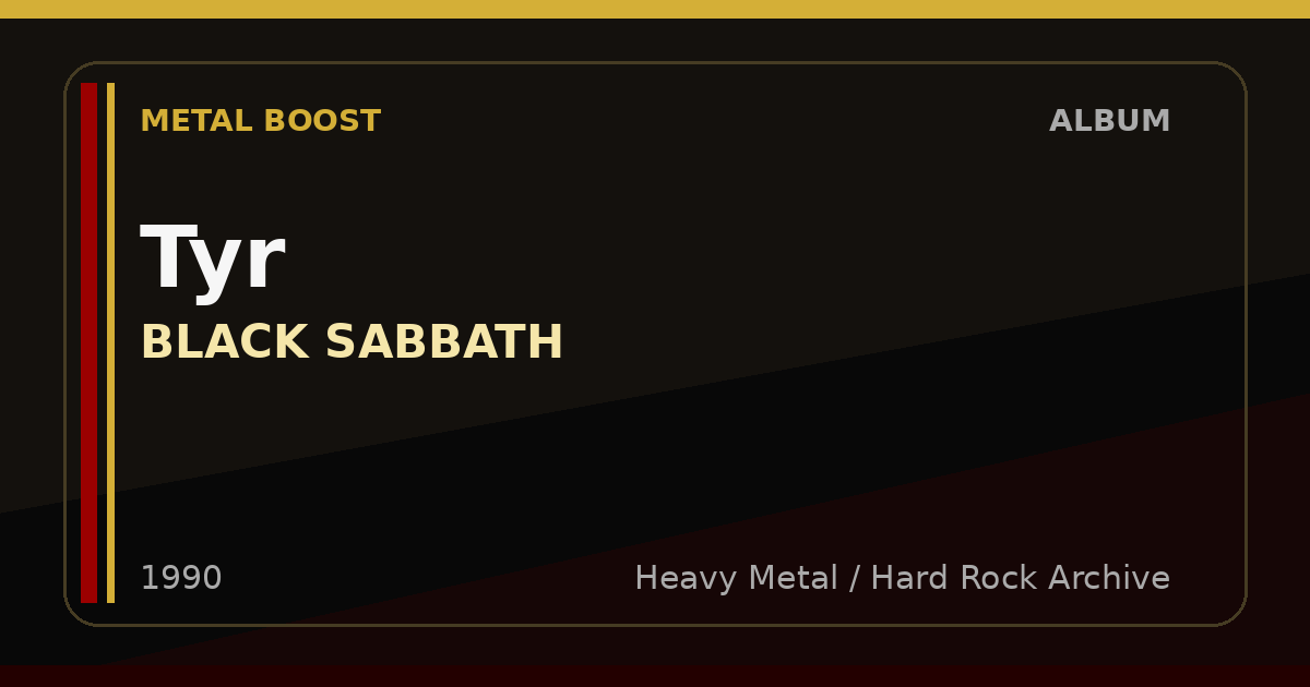 Tyr – BLACK SABBATH | METAL BOOST album visual