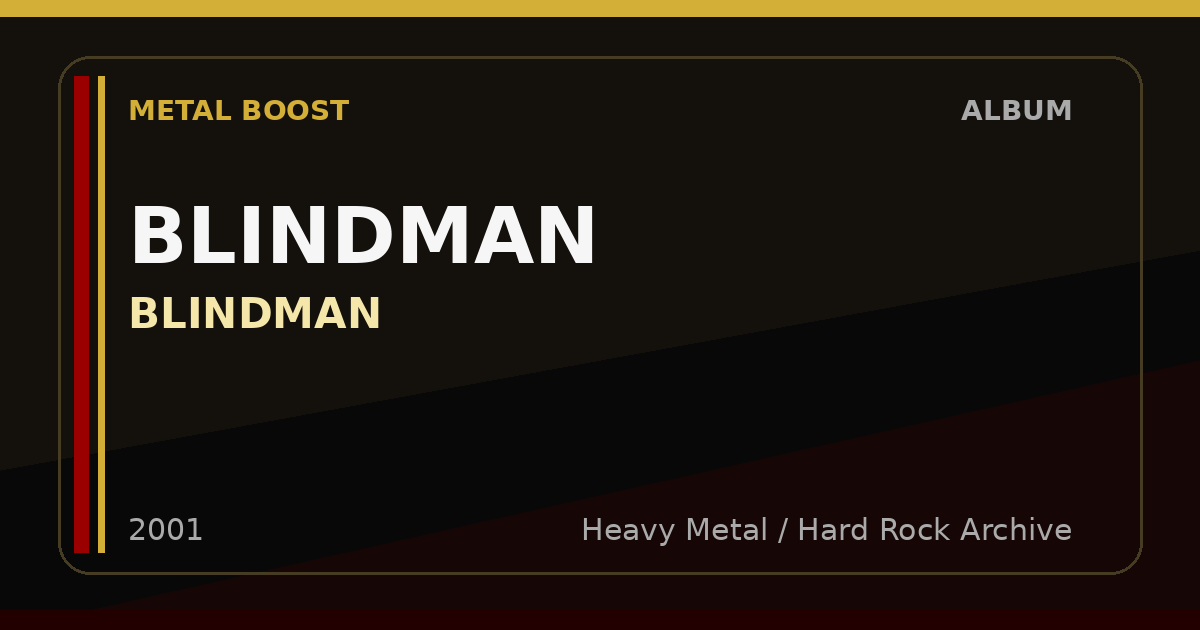 BLINDMAN – BLINDMAN | METAL BOOST album visual