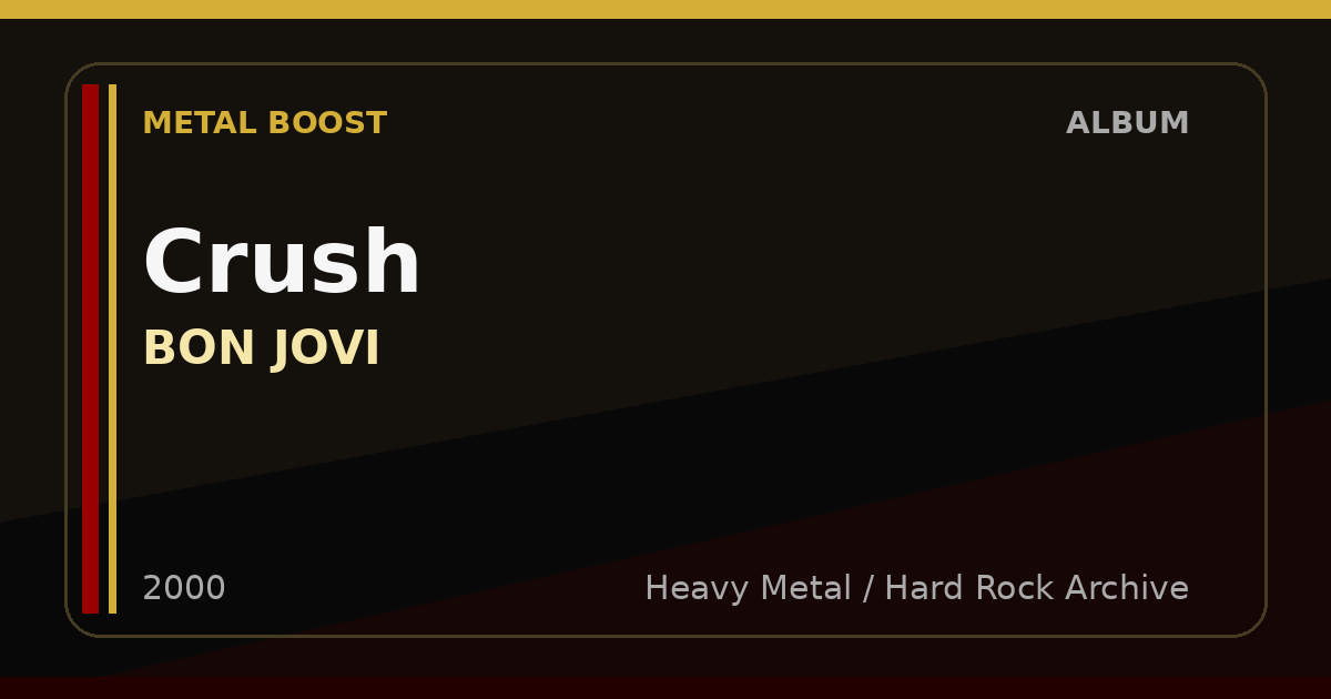 Crush – BON JOVI | METAL BOOST album visual