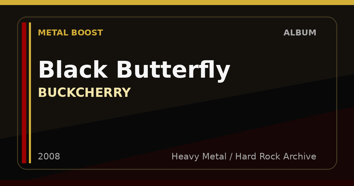 Black Butterfly – BUCKCHERRY | METAL BOOST album visual