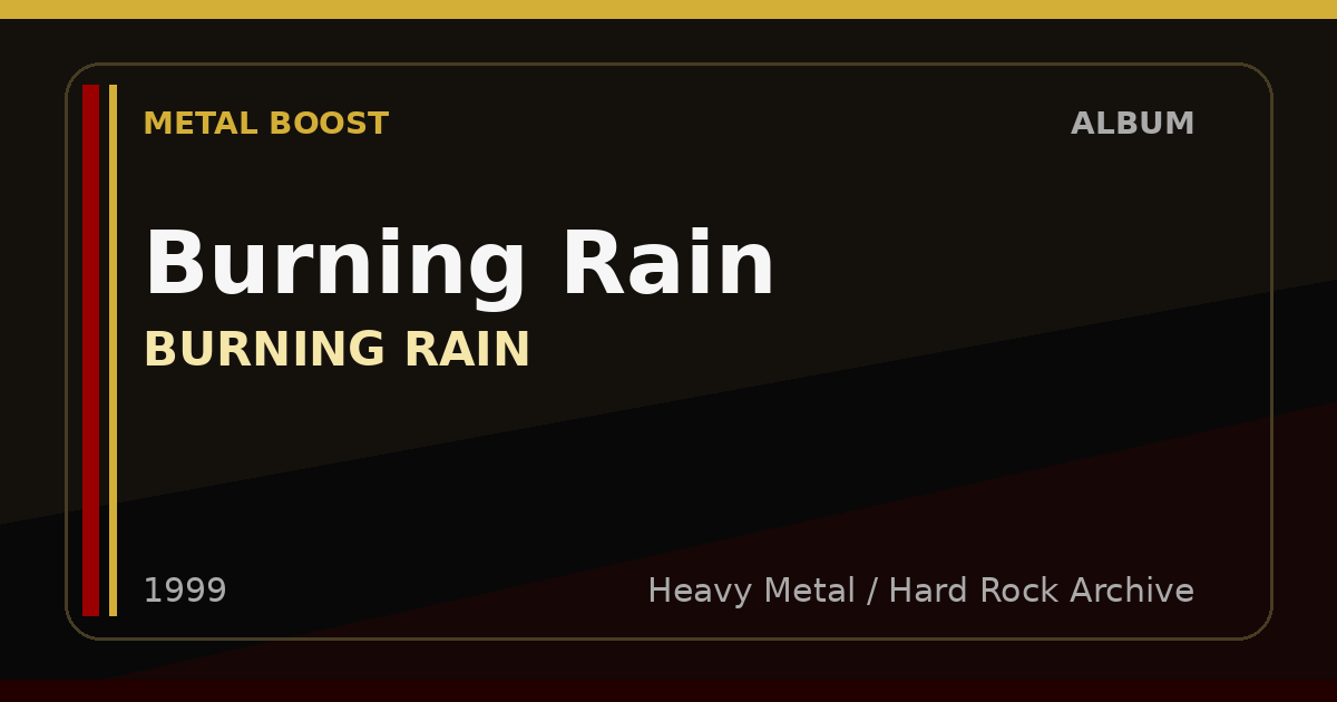 Burning Rain – BURNING RAIN | METAL BOOST album visual