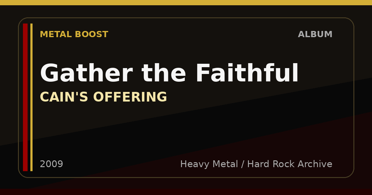 Gather the Faithful – CAIN'S OFFERING | METAL BOOST album visual