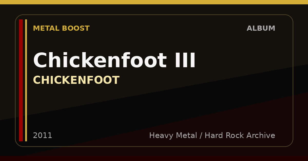 Chickenfoot III – CHICKENFOOT | METAL BOOST album visual