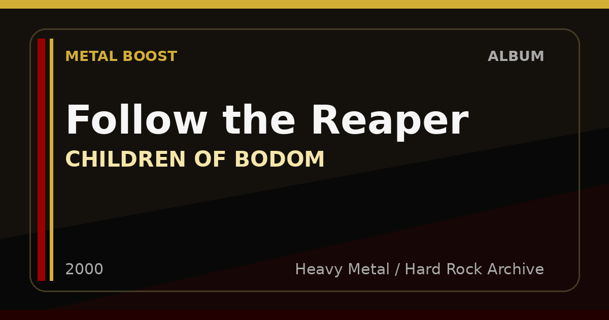 Follow the Reaper – CHILDREN OF BODOM | METAL BOOST album visual