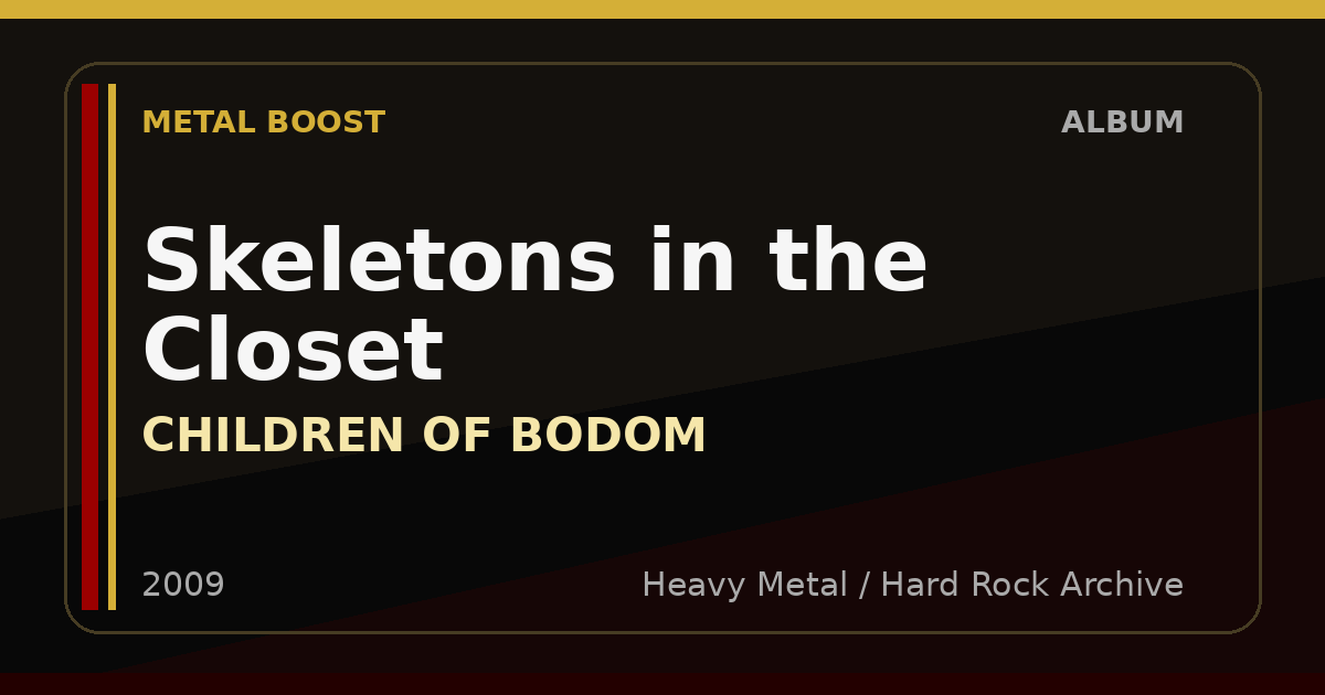Skeletons in the Closet – CHILDREN OF BODOM | METAL BOOST album visual