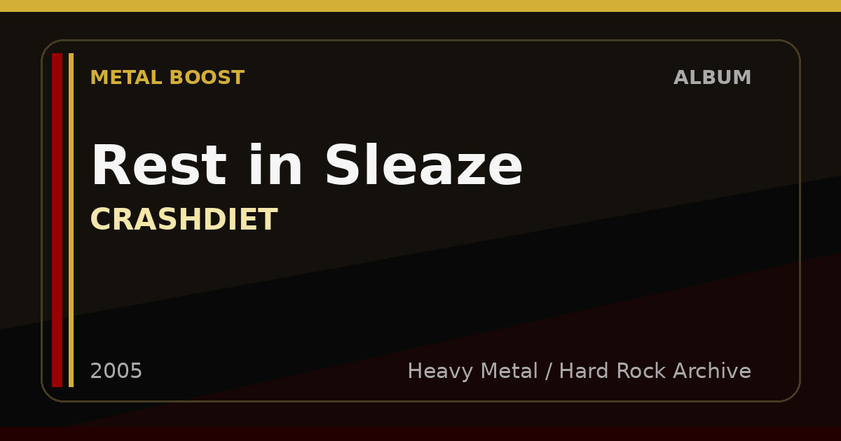 Rest in Sleaze – CRASHDIET | METAL BOOST album visual