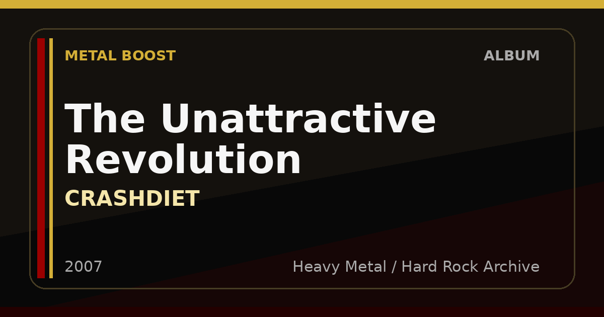 The Unattractive Revolution – CRASHDIET | METAL BOOST album visual