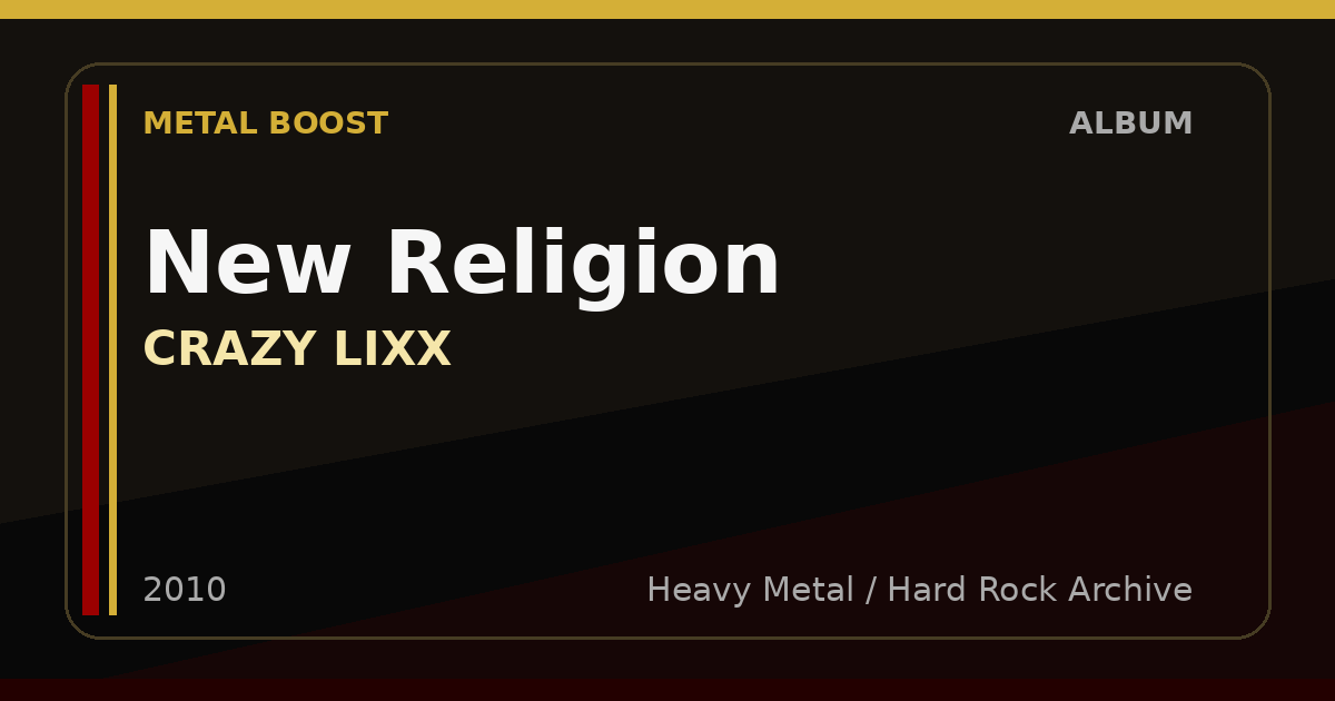 New Religion – CRAZY LIXX | METAL BOOST album visual