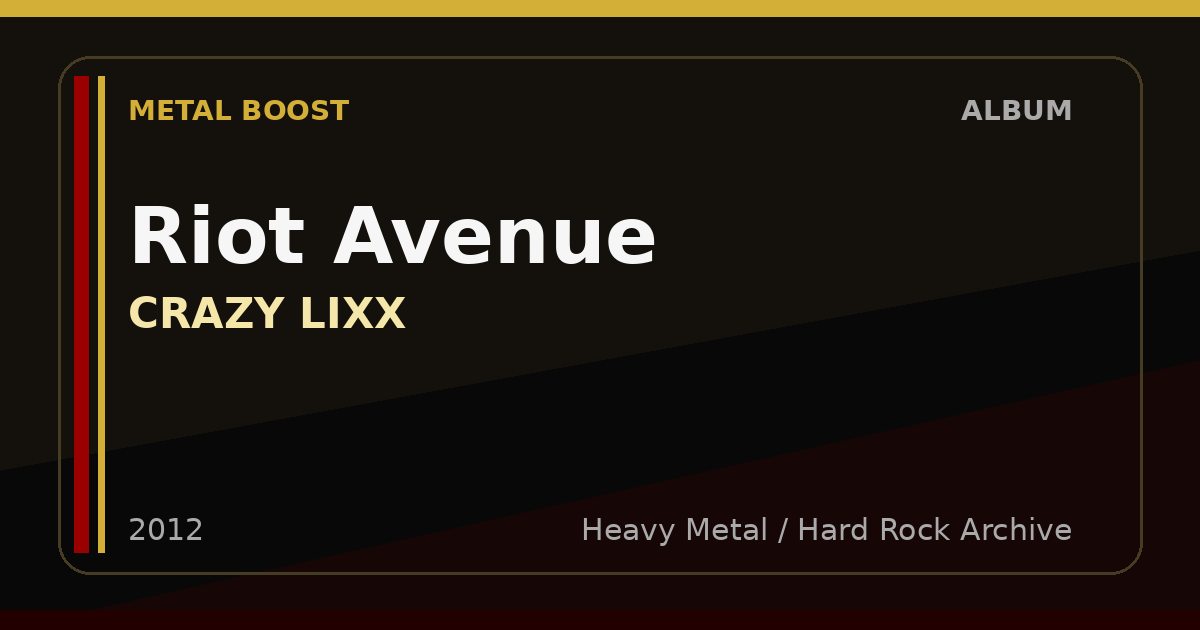 Riot Avenue – CRAZY LIXX | METAL BOOST album visual